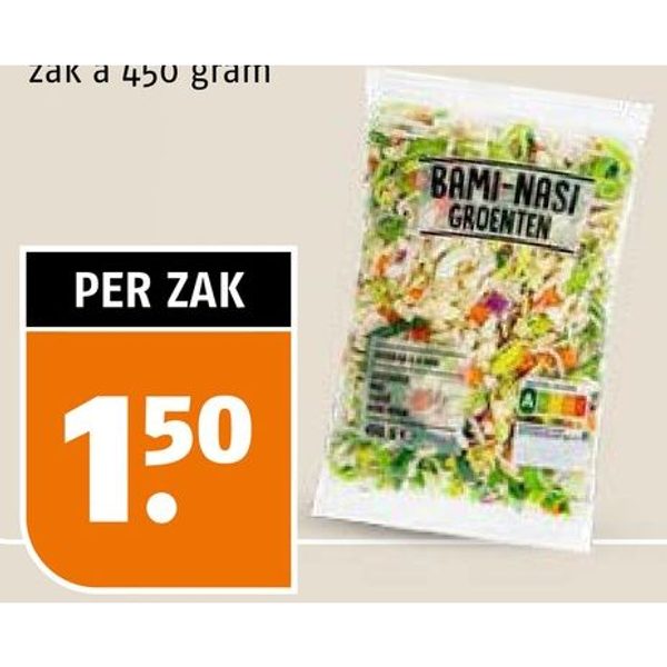 Bami-nasi groenten
