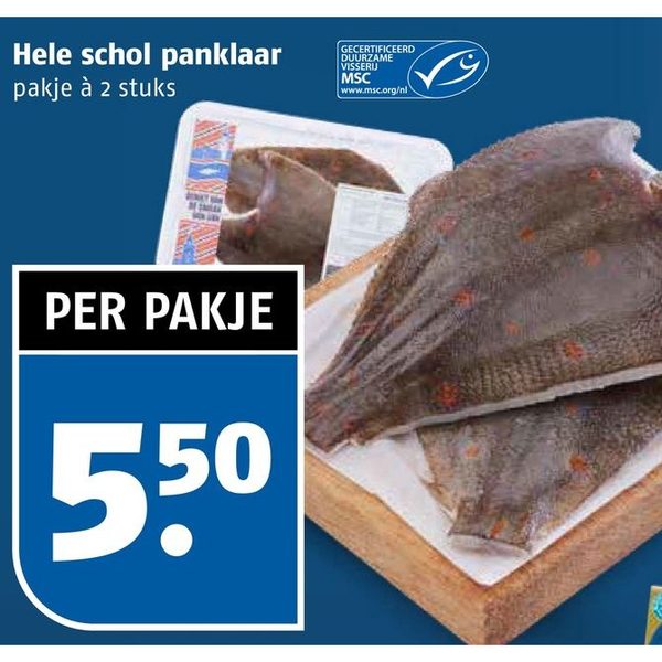 Hele schol panklaar