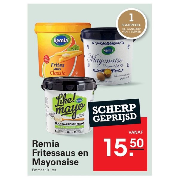 Remia Fritessaus en Mayonaise