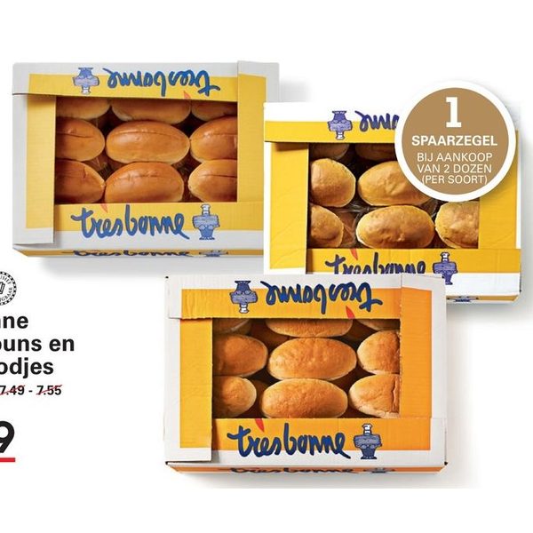 Très Bonne Hotdogbuns en Puntbroodjes