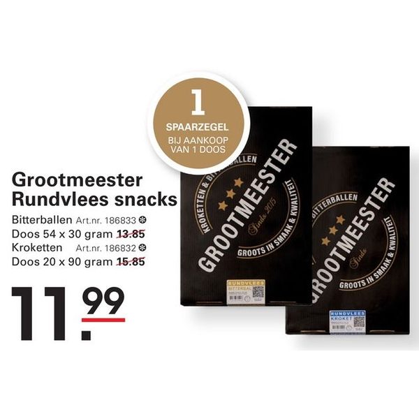 Grootmeester Rundvlees snacks