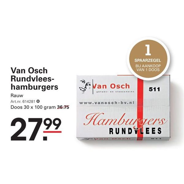 Van Osch Rundvlees-hamburgers