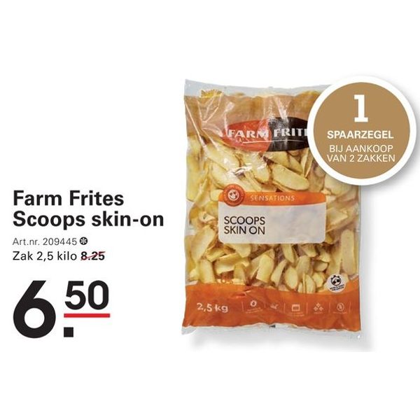 Farm Frites Scoops skin-on