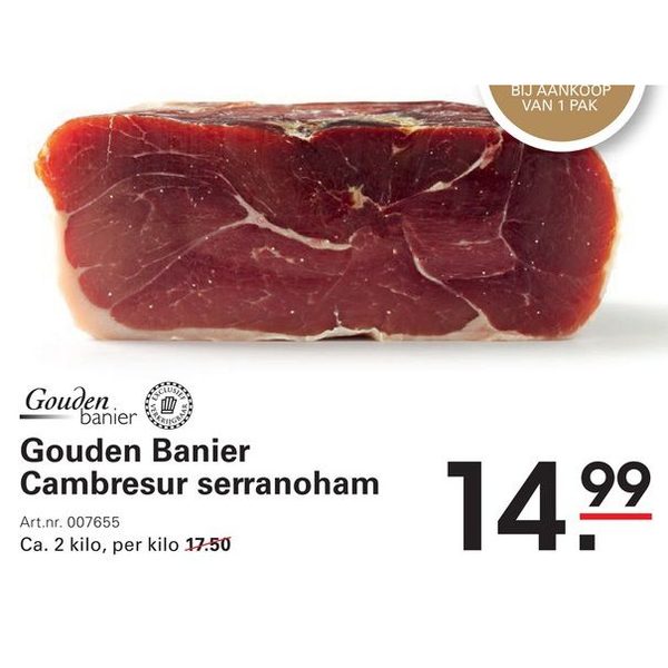 Gouden Banier Cambresur serranoham