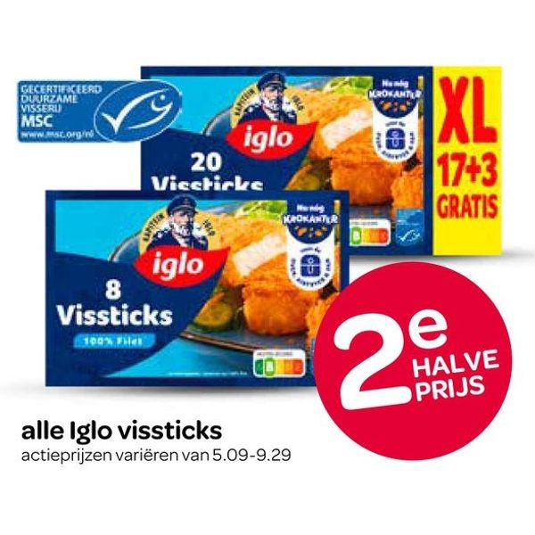 alle Iglo vissticks