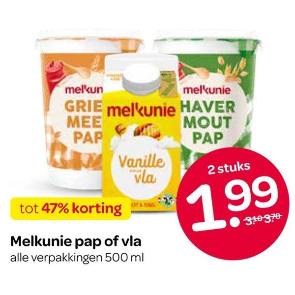 Melkunie pap of vla