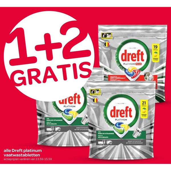 Dreft platinum vaatwastabletten