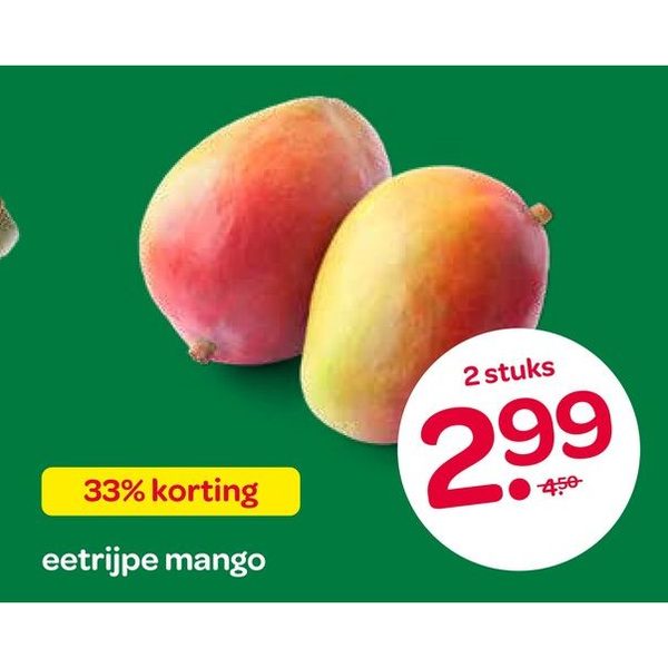 eetrijpe mango
