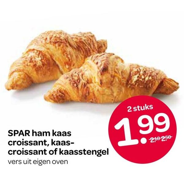 Ham kaas croissant, kaascroissant of kaasstengel