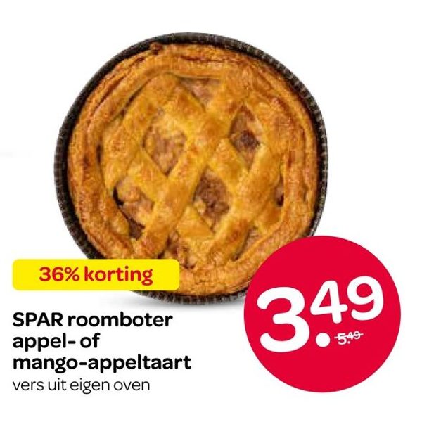 SPAR roomboter appel- of mango-appeltaart
