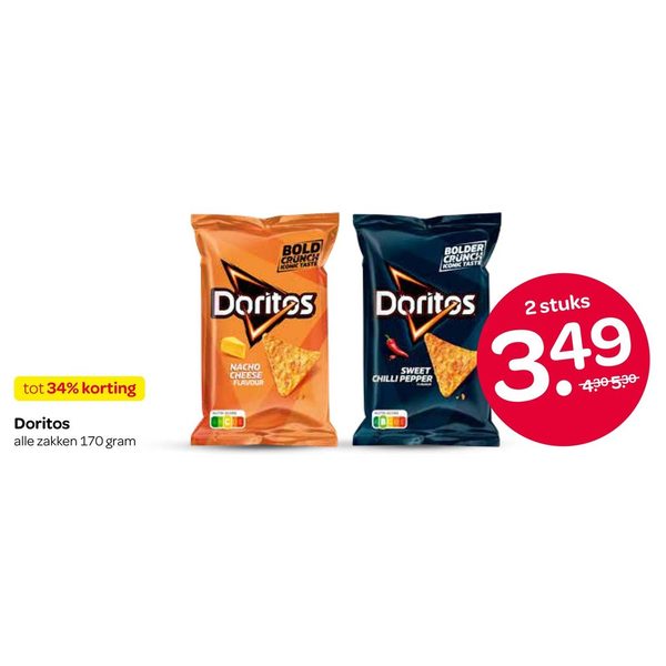 Doritos alle zakken 170 gram