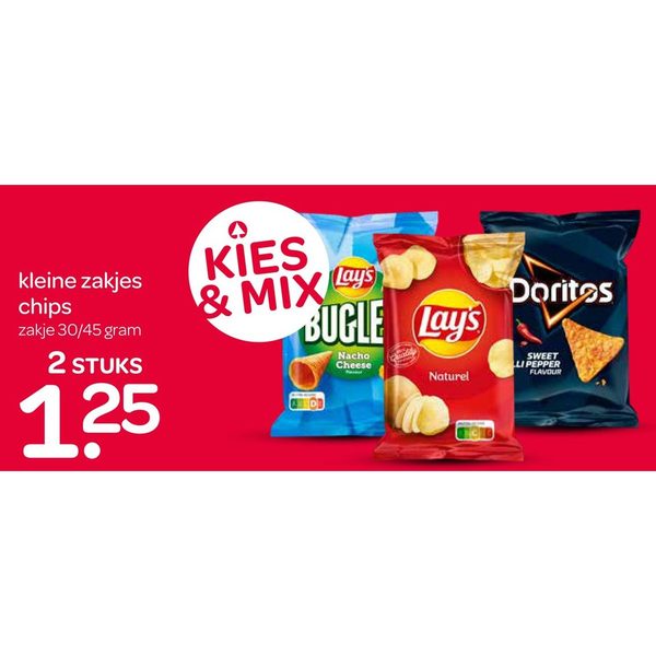 kleine zakjes chips