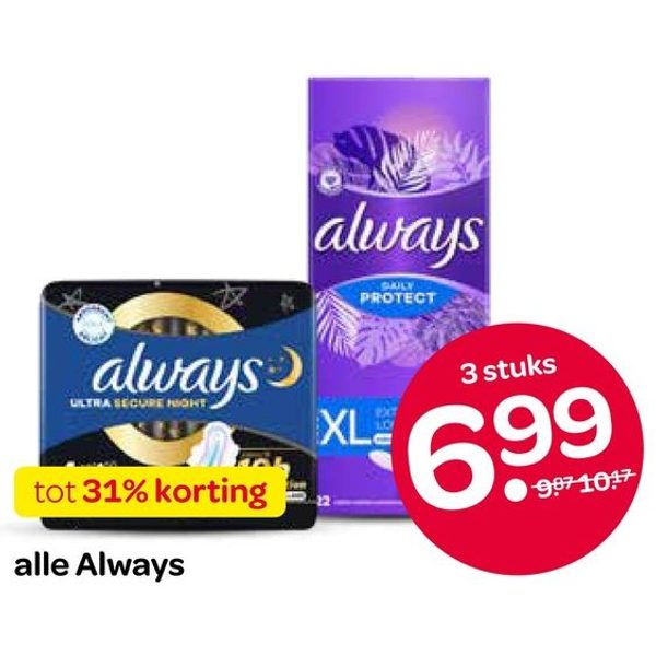 maandverband en inlegkruisjes