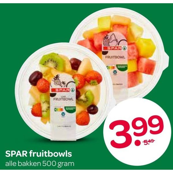 SPAR fruitbowls