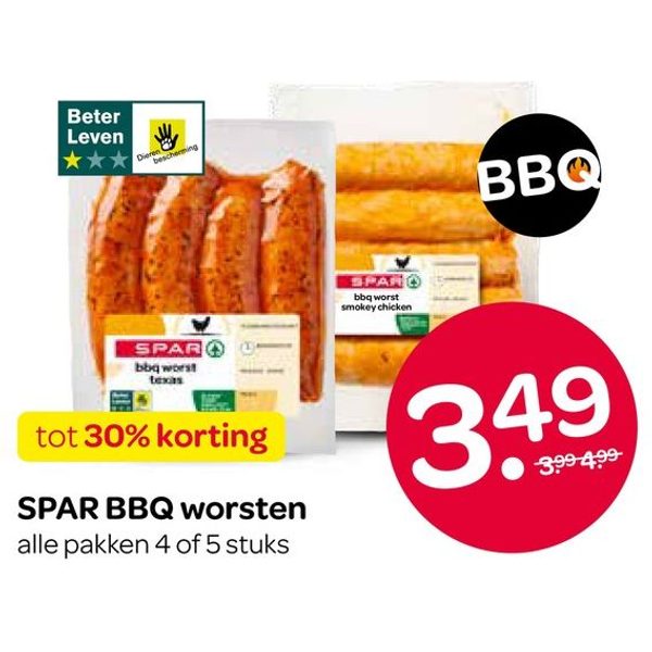 SPAR BBQ worsten