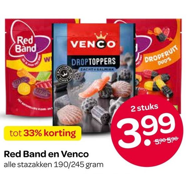Red Band en Venco stazakken