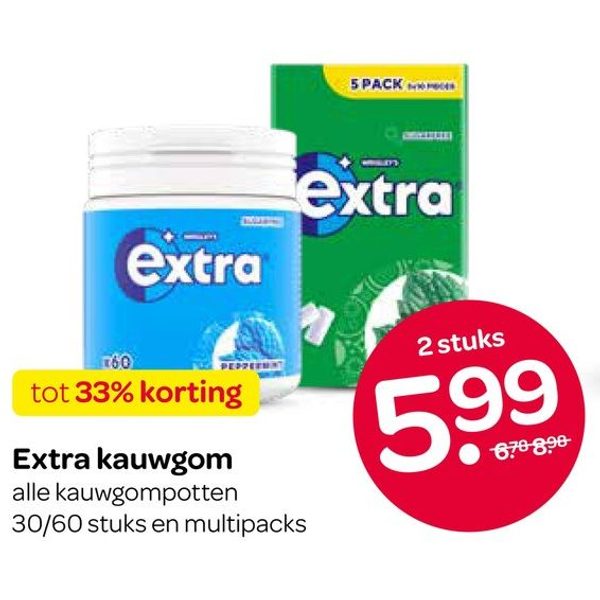 kauwgompotten en multipacks