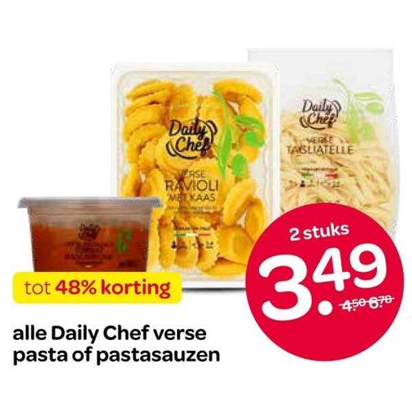 Daily Chef verse pasta of pastasauzen