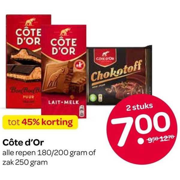 Chocoladerepen of -zakken