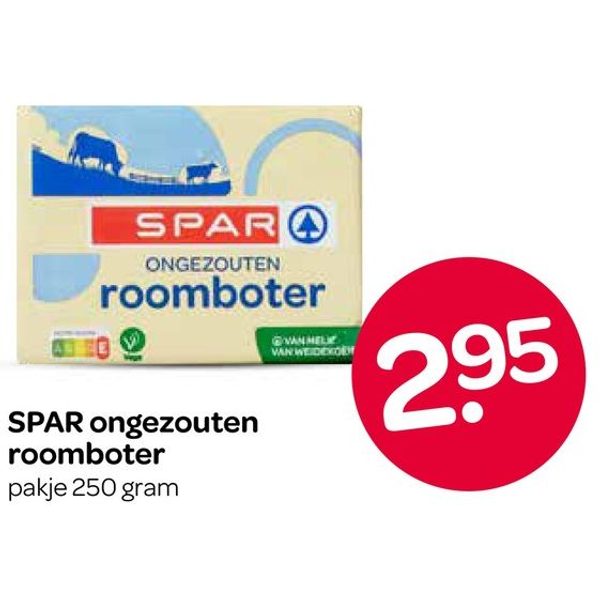 SPAR ongezouten roomboter