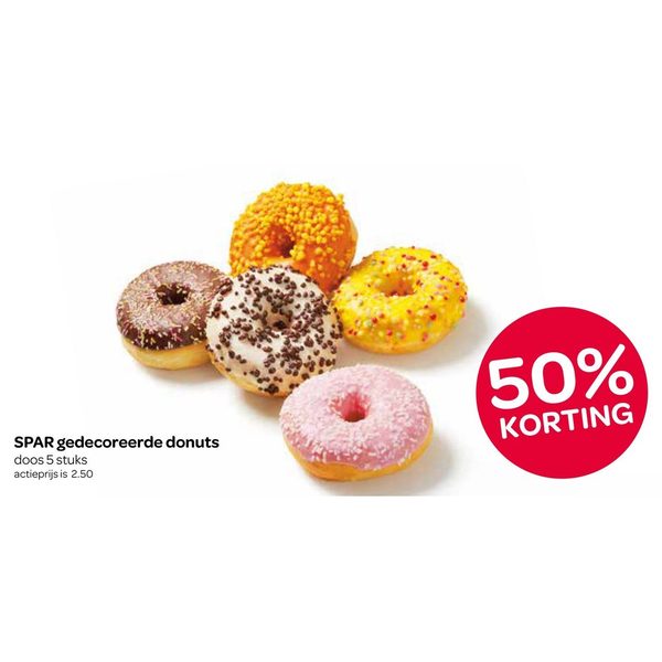 SPAR gedecoreerde donuts