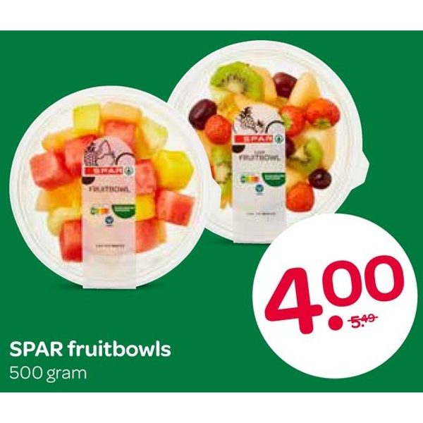 SPAR fruitbowls