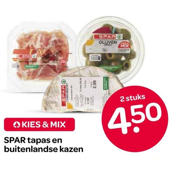 SPAR tapas en buitenlandse kazen