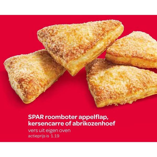 SPAR roomboter appelflap, kersencarre of abrikozenhoef
