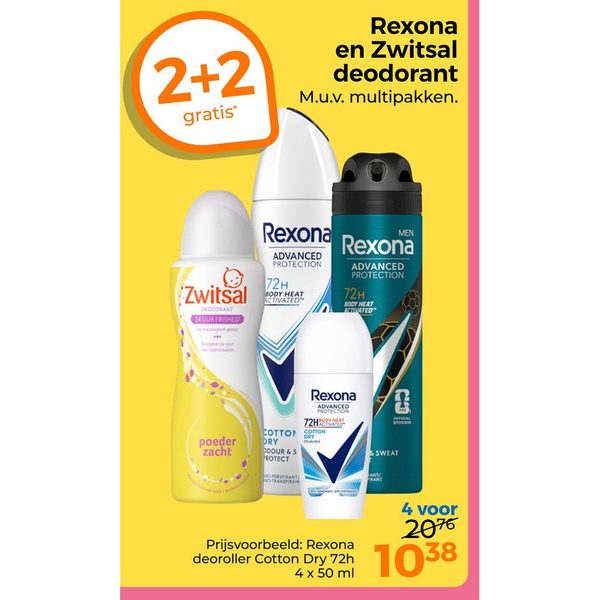 Rexona en Zwitsal deodorant