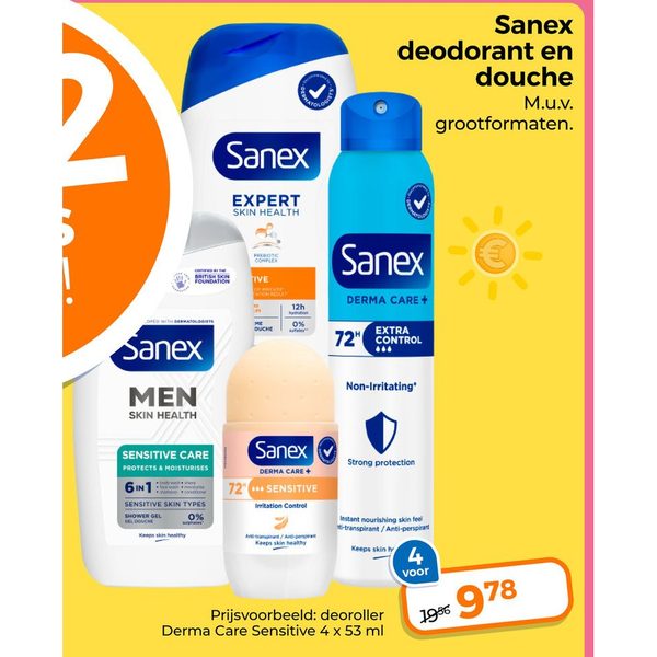 Sanex deodorant en douche