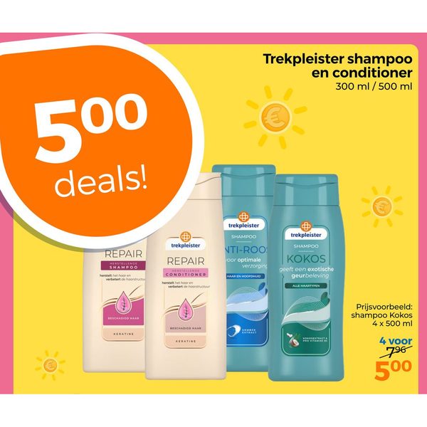 Trekpleister shampoo en conditioner