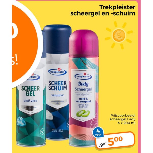 Trekpleister scheergel en -schuim