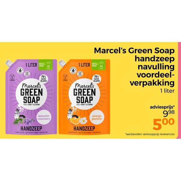 Marcel's Green Soap handzeep navulling
