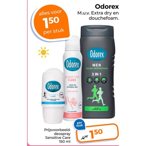 Deodorant en 3-in-1 douchegel