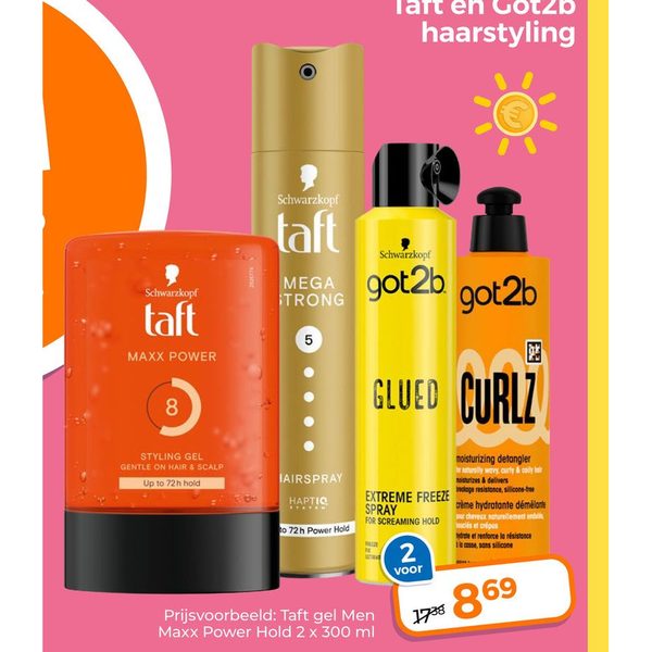 Taft en Got2b haarstyling