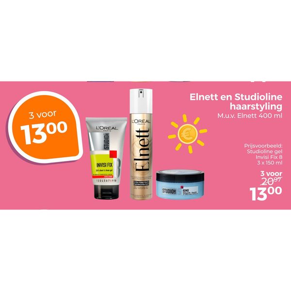 Elnett en Studioline haarstyling
