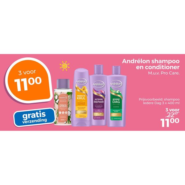Andrélon shampoo en conditioner