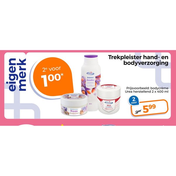 Trekpleister hand- en bodyverzorging