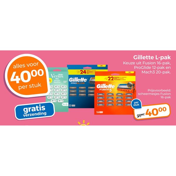 Gillette L-pak scheermesjes