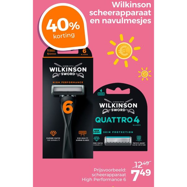 Wilkinson scheerapparaat en navulmesjes