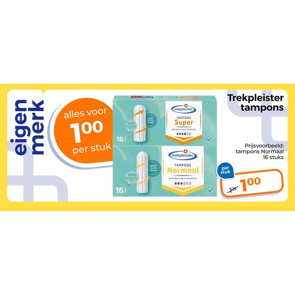 Trekpleister tampons