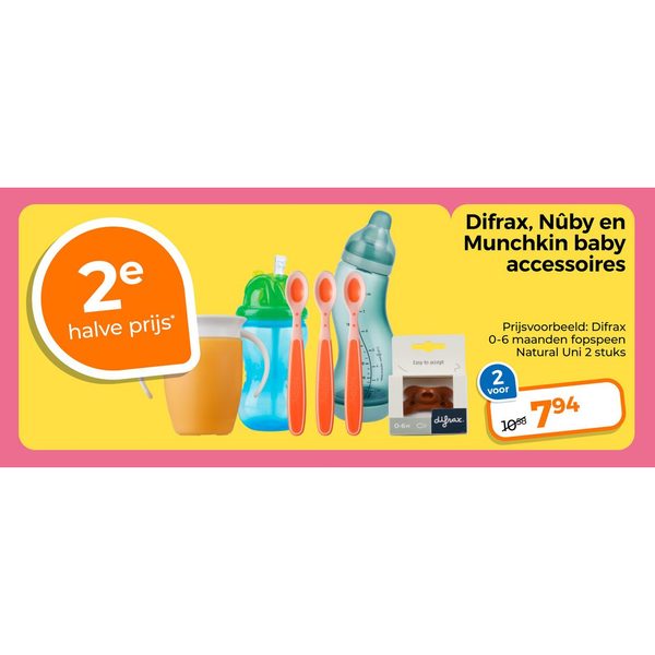 Difrax, Nûby en Munchkin baby accessoires