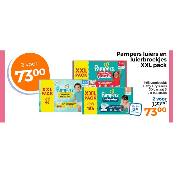 Pampers luiers en luierbroekjes XXL pack