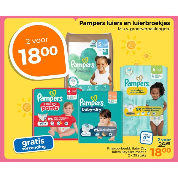 Pampers luiers en luierbroekjes