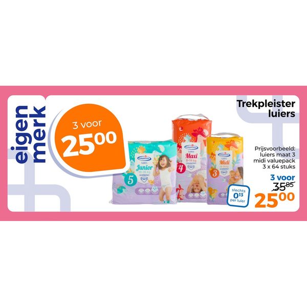 Trekpleister luiers