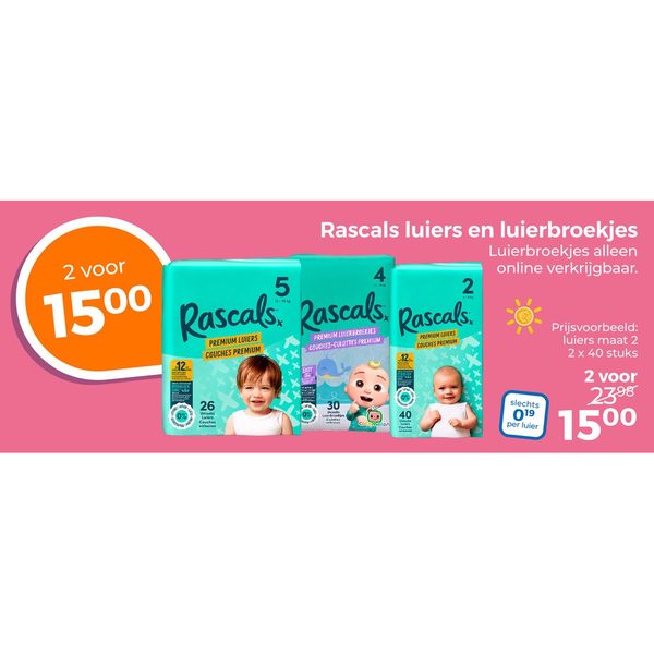 Rascals luiers en luierbroekjes