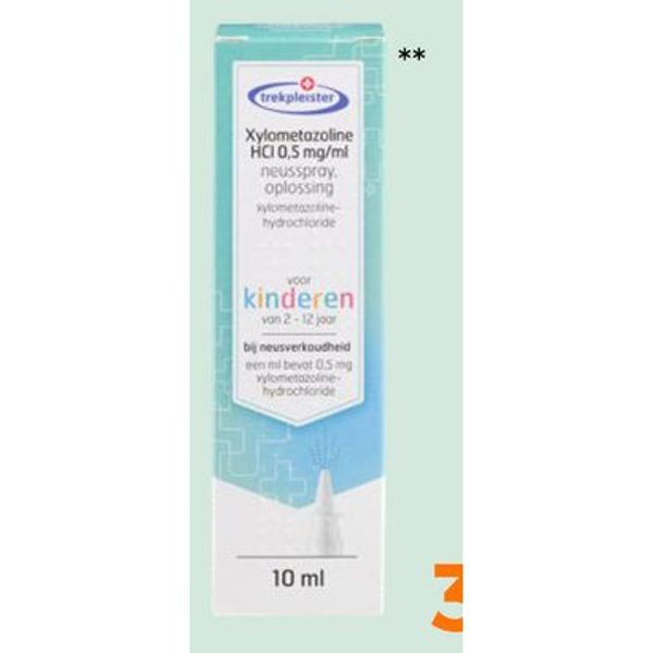 Xylometazoline HCl 0.5 mg/ml neusspray kinderen