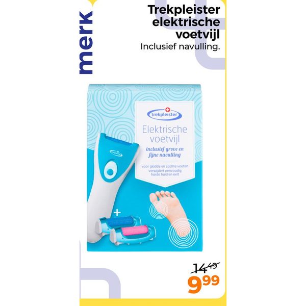 Trekpleister elektrische voetvijl