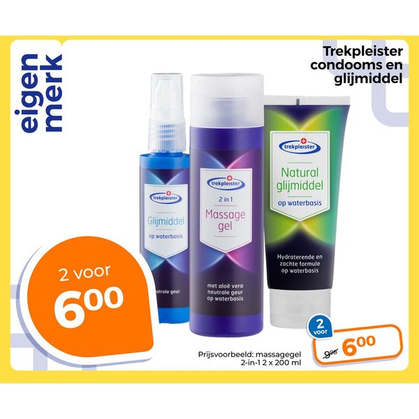 Trekpleister condooms en glijmiddel