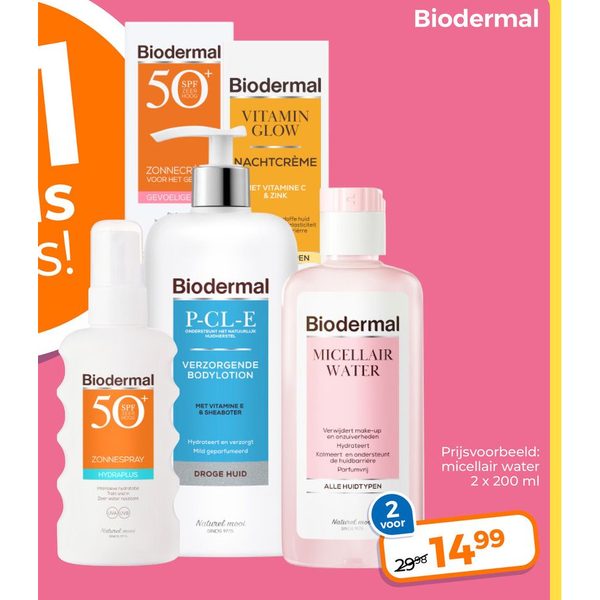 Biodermal verzorgingsproducten